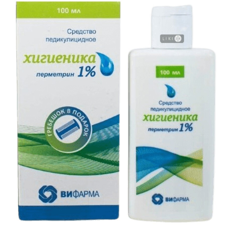 Хигиеника Перметрин 1% жидкость кожная, 120 мл: цены и характеристики