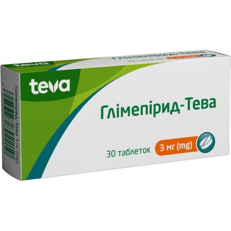 Глимепирид-Тева табл. 3 мг блистер №30