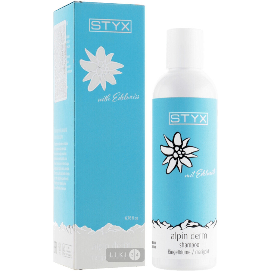 Шампунь STYX Naturcosmetic Alpin Derm с календулой и алоэ вера для волос на козьем молоке, 200 мл: цены и характеристики