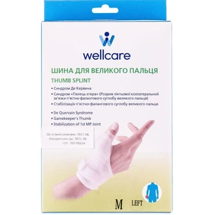 Шина для великого пальця WellCare 42002, ліва, розмір M