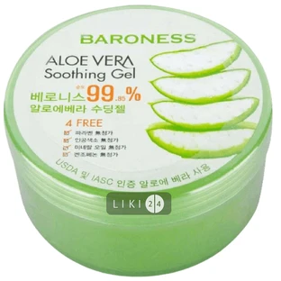 Зволожувальний гель Baroness Aloe Vera універсальний з алое вера 300 мл