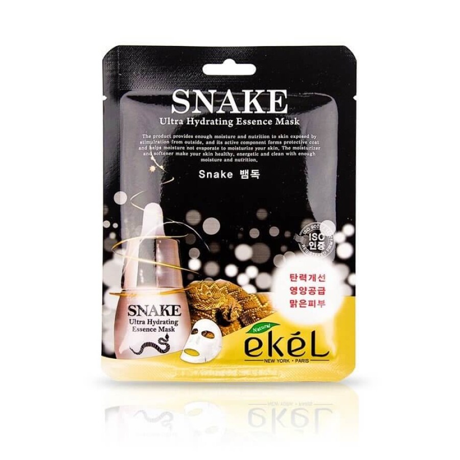 Ekel маска тканевая для лица с экстрактом змеиного яда 25 мл: цены и характеристики