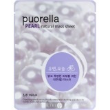 Тканинна маска Puorella Pearl Mask Pack з перлинами, 21 г