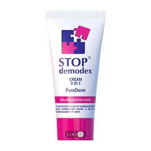 Крем 9 в 1 Stop Demodex (Стоп Демодекс) Purederm 50 мл