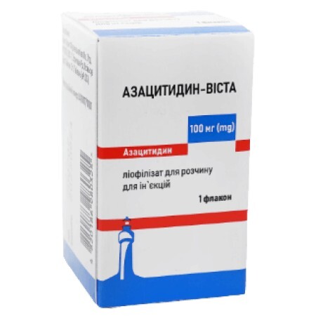 Азацитидин-Виста 100 мг лиофилизат для раствора для инъекций флакон, 20 мл