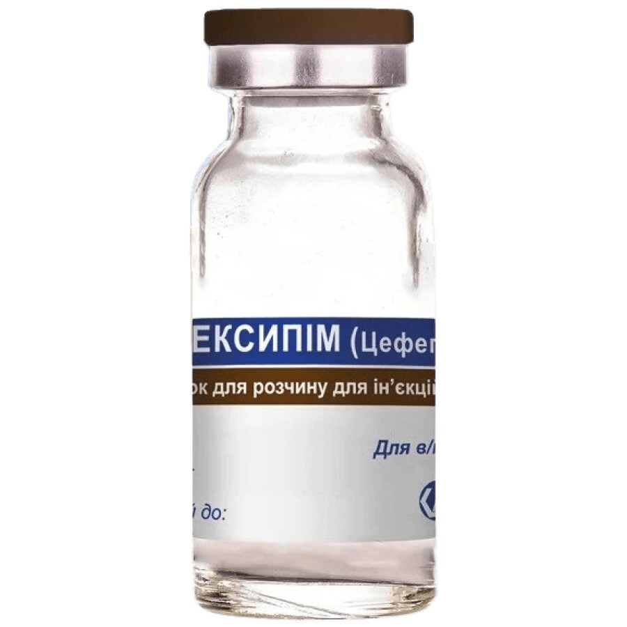 Ексипім 500 мг порошок для розчину для ін’єкцій, флакон №1: ціни та характеристики