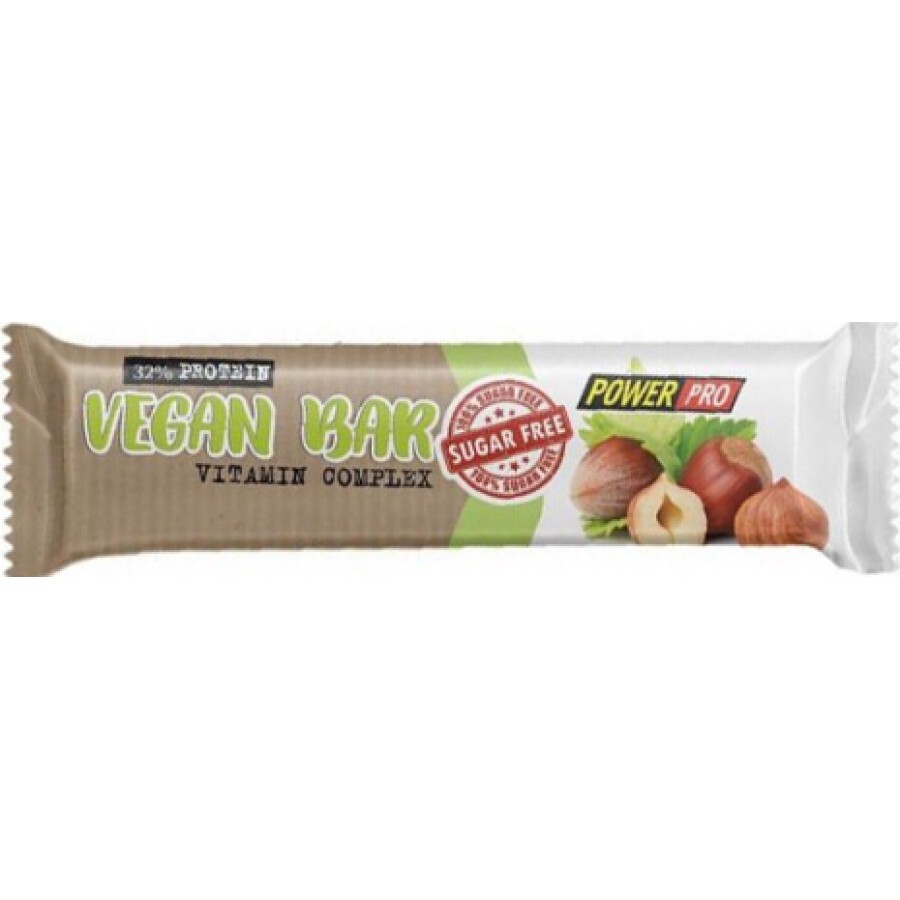Батончик Power Pro Vegan Bar Sugar Free Power Pro з сухофруктами та горіхами, 40 г: ціни та характеристики