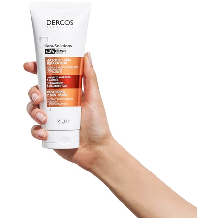 Маска для волосся Vichy Dercos Kera-Solutions відновлююча 2-хвилинна маска з комплексом Про-Кератин, 200 мл: ціни та характеристики