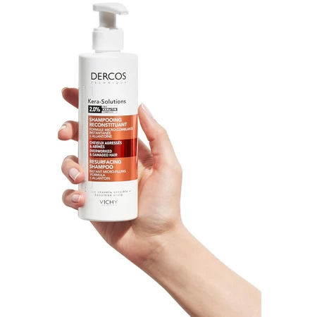 Шампунь Vichy Dercos Kera-Solutions з комплексом про-кератин для реконструкції поверхні пошкодженого ослабленого волосся, 250 мл: ціни та характеристики