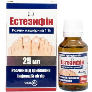 Естезифін 1 % розчин нашкірний, 25 мл