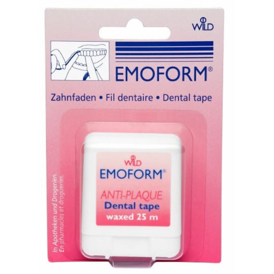 Зубная нить Dr. Wild Emoform вощеная, 25 м: цены и характеристики