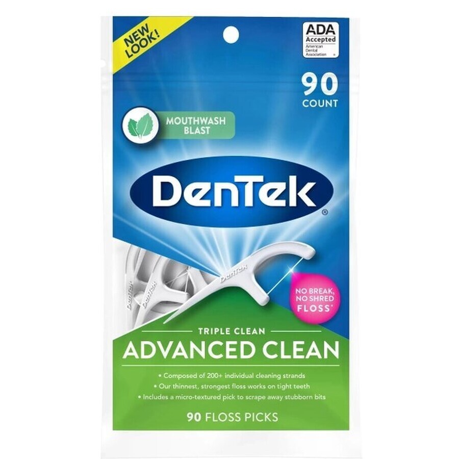 Флос-зубочистки DenTek Triple Clean Тройная очистка, 90 штук: цены и характеристики