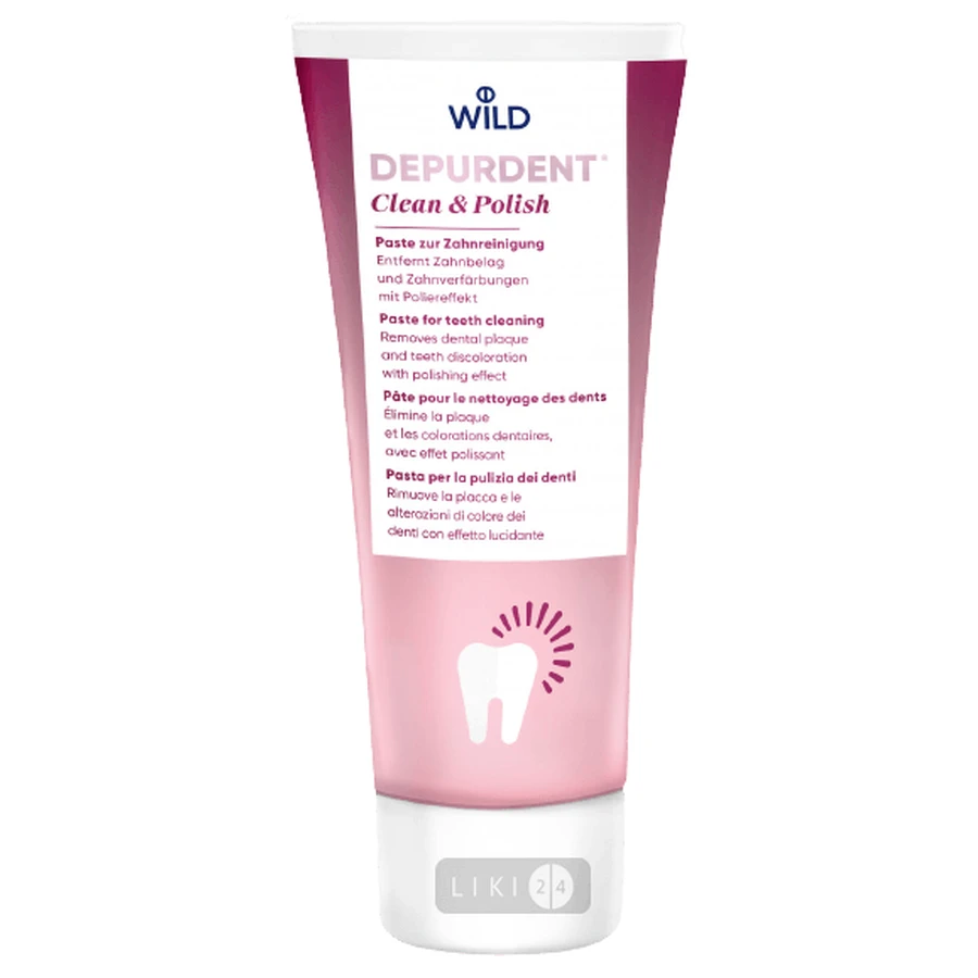 Зубная паста Dr. Wild Depurdent для очищения и полирования зубов, 50 мл: цены и характеристики