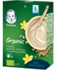 Детская каша Gerber Organic Пшенично-овсяная с ванильным вкусом безмолочная с 6 месяцев, 240 г