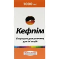 Кефпім 1000 мг порошок для розчину для ін'єкцій, флакон
