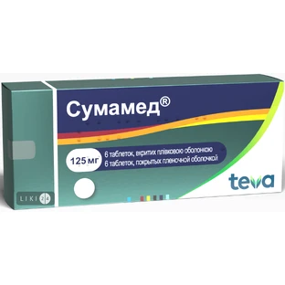 Сумамед табл. п/плен. оболочкой 125 мг №6
