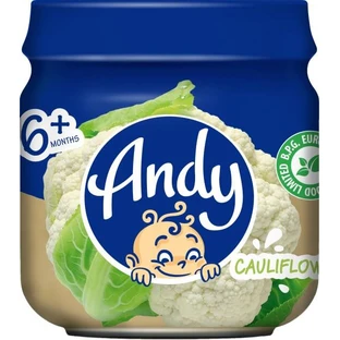 Детское пюре Andy Цветная капуста 80 г с 6 мес.