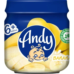 Пюре Andy Банан 80 г з 6 міс.