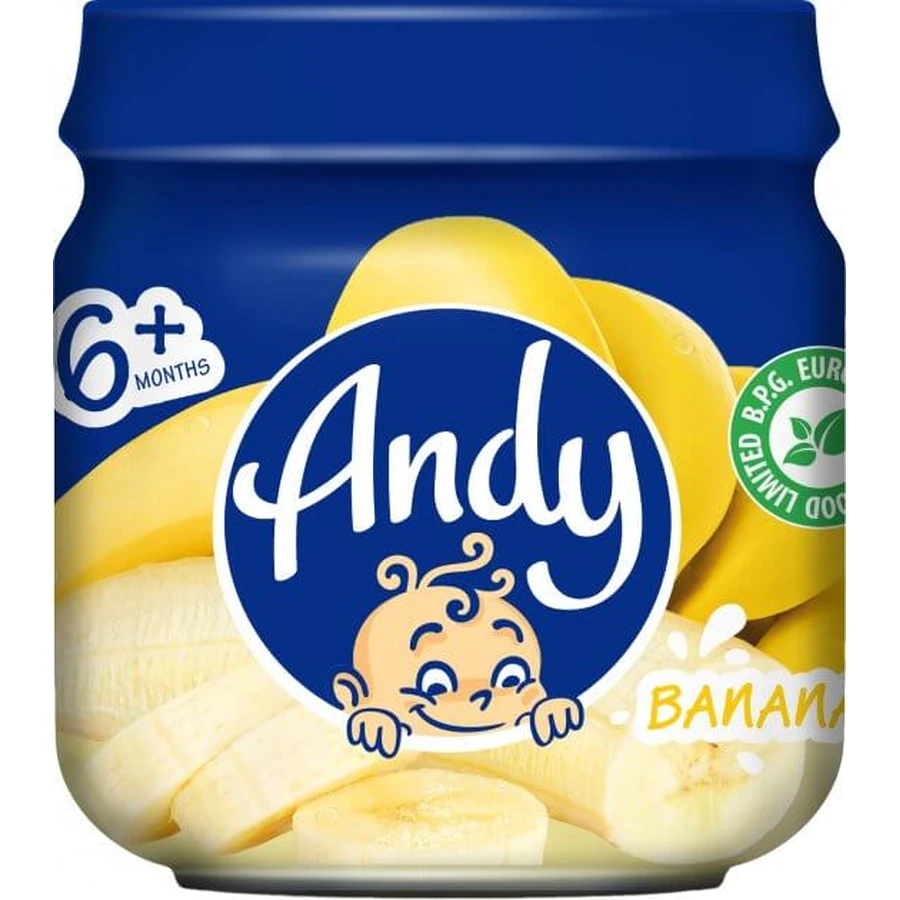 Пюре Andy Банан 80 г с 6 мес.: цены и характеристики