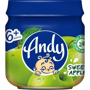 Пюре Andy Яблоко 80 г с 6 мес.