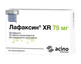 Лафаксин XR табл. пролонг. дейст. 75 мг блистер №28
