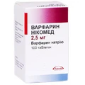 Варфарин Нікомед табл. 2,5 мг фл. №100