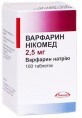 Варфарин Нікомед табл. 2,5 мг фл. №100