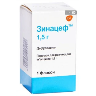 Зинацеф пор. д/п ин. р-ра 1,5 г фл.
