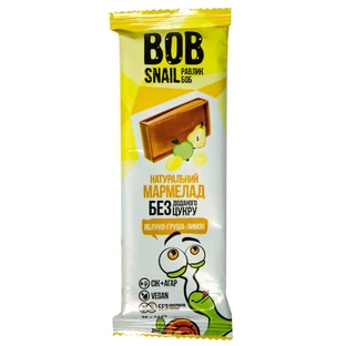 Мармелад натуральный Bob Snail Улитка Боб Яблоко-груша-лимон, 38 г