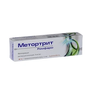 Метортрит Ромфарм р-н д/ін. 10 мг/мл шприц 1,5 мл