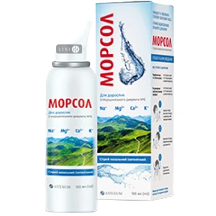 Морсол спрей назальний ізотонічний для дорослих, 100 мл