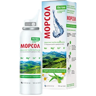 Морсол Экстра спрей гипертонический, 100 мл