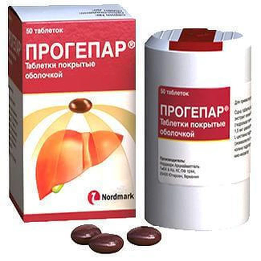 Прогепар табл. в/о фл. №50: ціни та характеристики