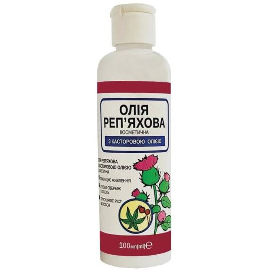 Олія косметична Краса і здоров'я Реп'яхова з касторовою олією, 100 мл: ціни та характеристики