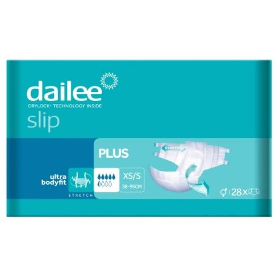 Підгузки Dailee Slip Plus розмір XS/S 38-95 см, 28 шт.: ціни та характеристики