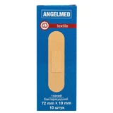 Пластир медичний бактерицидний на тканинній основі "angelmed" 19 мм х 72 мм №10
