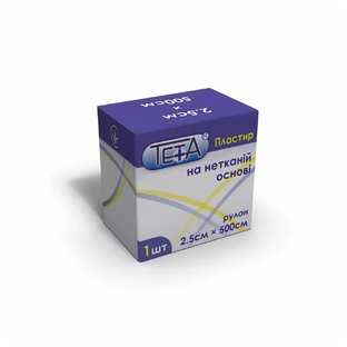 Пластырь на нетканой основе в рулонах teta 2,5 х 500 см