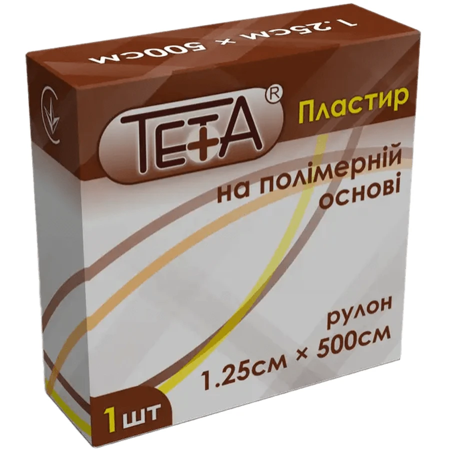 Пластырь Teta на полимерной основе в рулонах, 1,25 х 500 см: цены и характеристики
