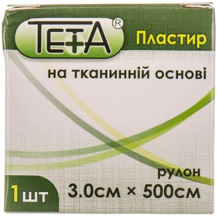 Пластырь Teta на тканевой основе в рулонах, 3 см х 500 см