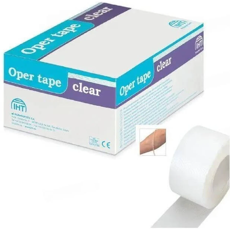 Пластир хірургічний мікроперфорований прозорий oper tape clear 5 м х 1,25 см, на поліетиленовій основі: ціни та характеристики