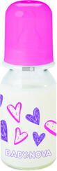 Пляшка скляна Baby-Nova Декор для дівчаток 125 мл 44605