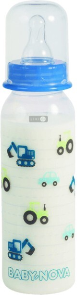 Бутылочка пластиковая Baby-Nova Декор для мальчиков 250 мл 47000-2