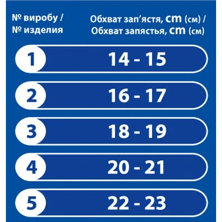 Бандаж на лучезапястный сустав эластичный (повязка) с фиксатором Витали размер 1: цены и характеристики