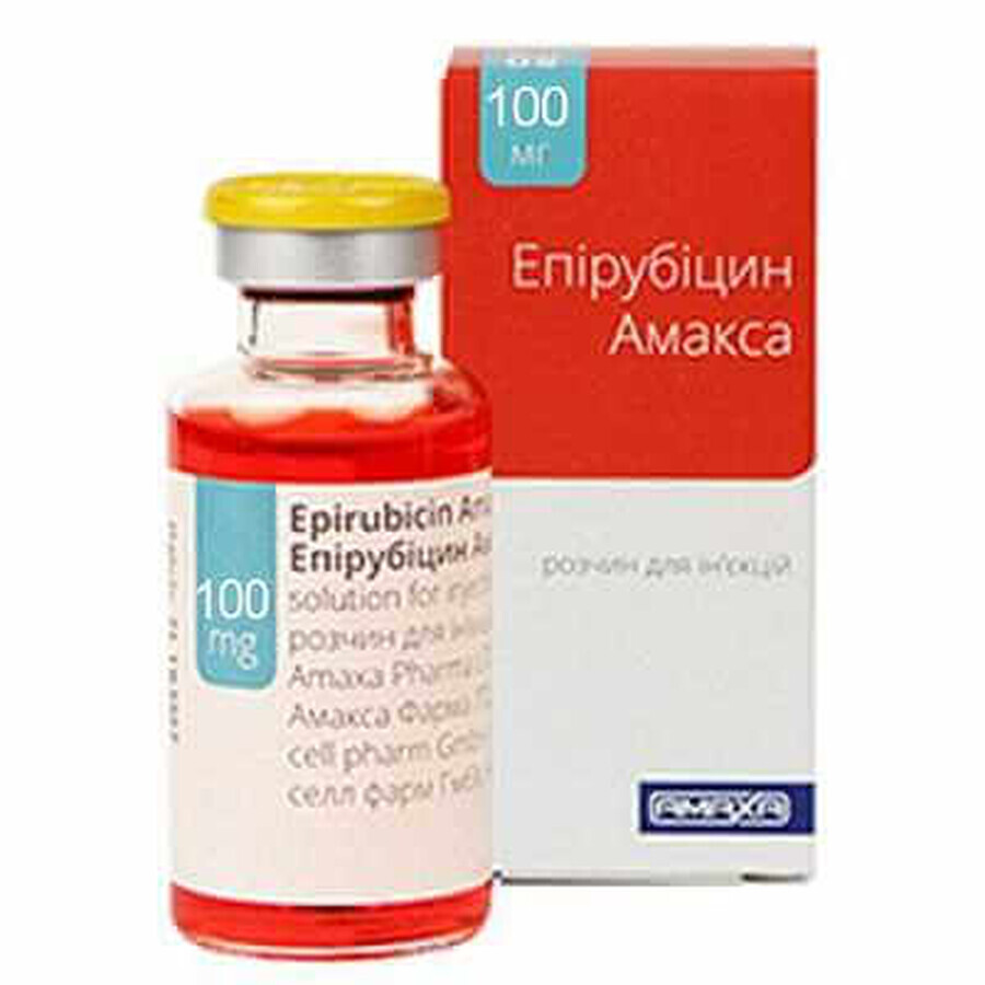 Эпирубицин амакса раствор д/ин. 2 мг/мл фл. 100 мл