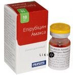 Епірубіцин амакса р-н д/ін. 2 мг/мл фл. 5 мл: ціни та характеристики