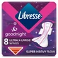 Прокладки гігієнічні Libresse Ultra thin GoodNight Extra wings №8