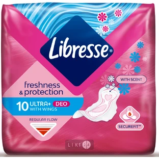 Прокладки гігієнічні Libresse Ultra нормал Soft део №10