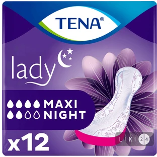Прокладки урологічні Tena Lady Maxi Night жіночі 12 шт