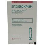 Епобіокрин р-н д/ін. 10000 МО шприц №5: ціни та характеристики