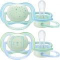 Пустышка Philips Avent Ultra Air Ночная 0-6 мес для мальчиков/нейтральная 2 шт SCF376/11